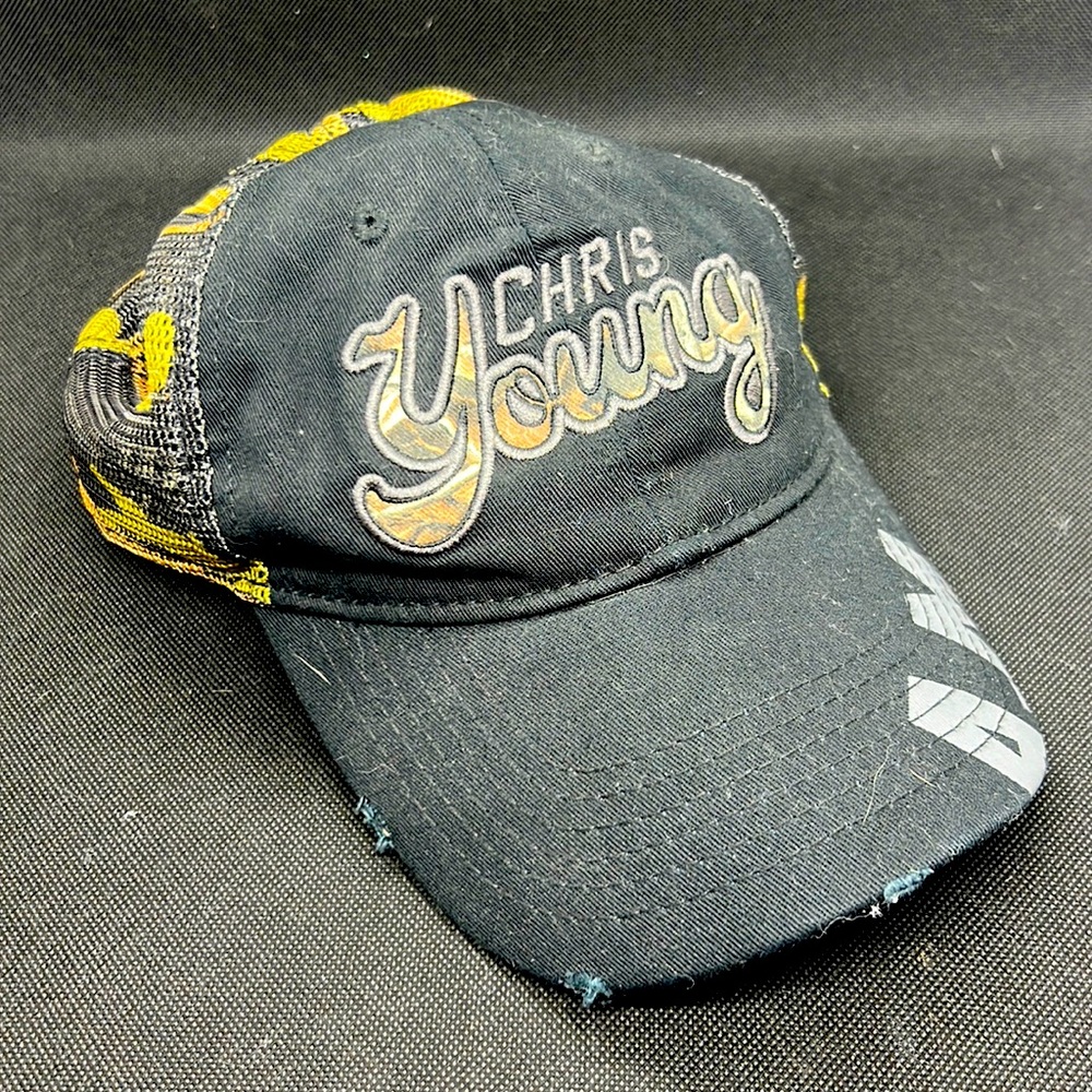 NEW Chris Young AM Tour Camo Mesh Snap Back Hat